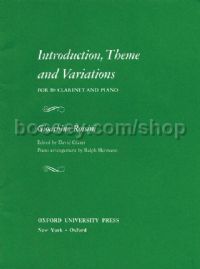 Introduction Theme & Variation for Clarinet & Piano