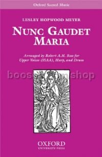 Nunc gaudet Maria (Vocal score) SSAA, harp, & optional drum