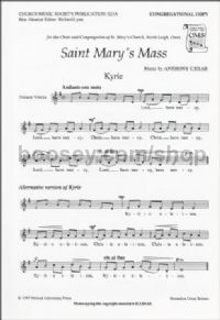 St Mary's Mass - Congregational part (pack of 10 copies)