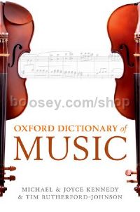 The Oxford Dictionary of Music (6th edition)