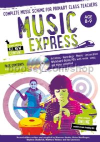 Music Express: Age 8-9 (Book + 3CDs + DVD-ROM)