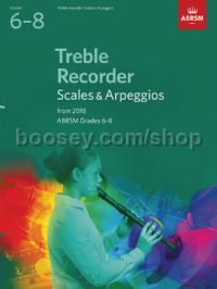Treble Recorder Scales & Arpeggios, ABRSM Grades 6–8