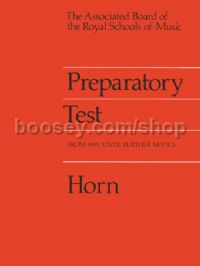 Preparatory Test for Horn 