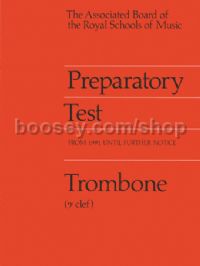 Preparatory Test for Trombone (Bass Clef)