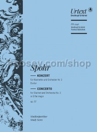 Clarinet Concerto No. 2 in E flat major Op. 57 (Study Score)