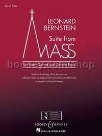 Suite from Mass - 5 Brass Instruments and Wind Band (Score & Parts)