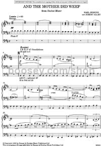 And The Mother Did Weep (Organ Solo) - Digital Sheet Music
