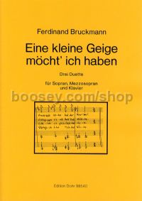 Eine kleine Geige möcht' ich haben - soprano, mezzo soprano & piano (performance score)
