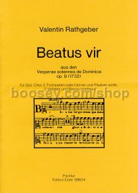 Beatus vir op. 9 - Soloists, Choir & Orchestra (score)