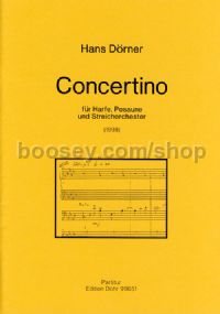 Concertino - Harp, Trombone & String Orchestra (score)