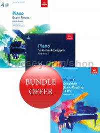 ABRSM Piano Exams 2019-2020 Grade 4 Bundle Offer (Book & CD) - Save 10%