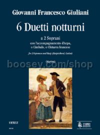 6 Duetti Notturni for 2 Sopranos & Harp (Harpsichord, Guitar) (score & parts)