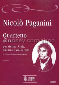Quartet Op. 4 No. 1 for Violin, Viola, Guitar & Cello (score & parts)