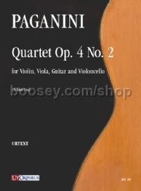Quartet Op. 4 No. 2 for Violin, Viola, Guitar & Cello (score & parts)