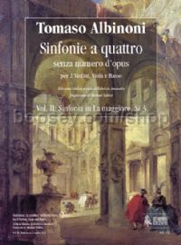 Sinfonias ‘a quattro’ without Opus number - Vol. 2: Sinfonia in A major, Si 3 (score)