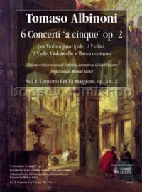 6 Concertos ‘a cinque’ Op. 2, Vol. I: Concerto I in F major, Op. 2 No. 2 (score)