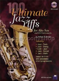 100 Ultimate Jazz Riffs For Alto Sax/Eb Instruments (Bk & CD)