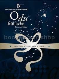 O du fröhliche - 4 melody instruments, guitar, piano, bass, percussion (score & parts)
