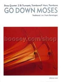 Go Down Moses - 2 trumpets & 2 trombones (score & parts)