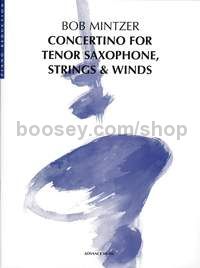 Concertino for Tenor Saxophone, Strings & Winds - tenor saxophone & piano