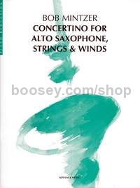 Concertino for Alto Saxophone, Strings & Winds - alto saxophone & piano