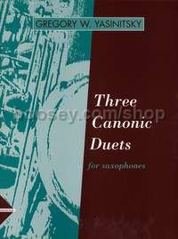 3 Canonic Duets - 2 saxophones