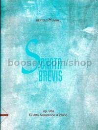 Sonata Brevis op. 95a - alto saxophone & piano