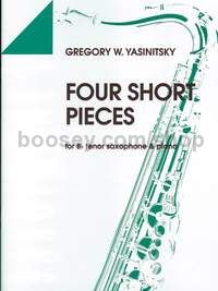4 Short Pieces - tenor saxophone in Bb & piano (score)