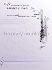 Quartet in Eb op. 8, No. 3 - 4 saxophones (SATBar) (score & parts)