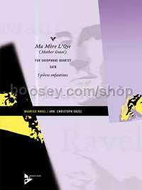 Ma Mère L'Oye (Mother Goose) - 4 saxophones (SATBar) (score & parts)