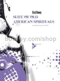 Suite of Old American Spirituals - 4 saxophones (SATBar) (score & parts)
