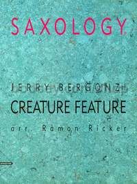 Creature Feature - 5 saxophones (SATTBar) with piano, guitar (ad lib), double bass, percussion (scor