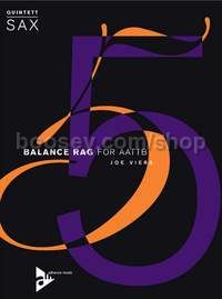 Balance Rag - 5 saxophones (AATTBar) (score & parts)