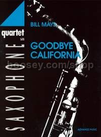Goodbye California - 4 saxophones (SATBar) (score & parts)