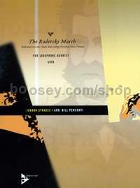 The Radetzky March - 4 saxophones (SATBar) (score & parts)