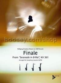 Finale KV 361 - 4 saxophones (SATBar) (score & parts)