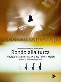 Rondo alla turca KV 331 - 4 saxophones (SATBar) (score & parts)