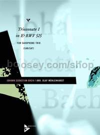 Trio Sonata I in Eb BWV 525 - saxophone trio (SABar/SAT) (score & parts)