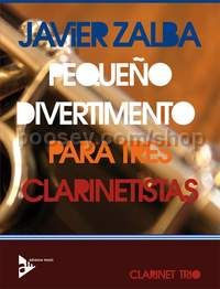 Pequeño Divertimento Para Tres Clarinetistas - 3 clarinets (score & parts)