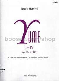 Yume I-IV op. 41a - flute solo & flute sounds (+ CD)