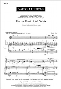 For the Feast of All Saints
