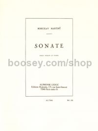 Sonata No1 H182 violin & piano