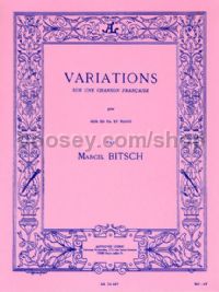 Variations sur un Chanson fran aise (Horn & Piano)