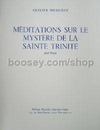 Meditations sur le Mystere de la Sainte Trinité