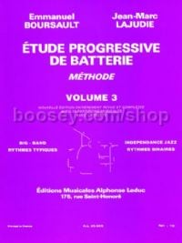 Etude Progressive De Batterie - 2 Volume 3