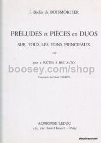 Preludes et Pieces en Duos (2 Recorders)