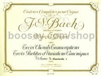 Complete Organ Works - Volume X: Three Choral Transcriptions, Three Partitas And Canonical Variation