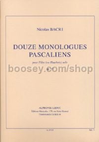 Monologues Pascaliens 12 Op 92 (Flute or Oboe Solo)