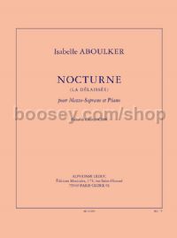 Nocturne (la delaissee) (3') pour Mezzo-Soprano et Piano (poeme de C. Cros)
