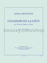 Chanson de la c te (3') pour Tenor (ou Soprano) et Piano (poeme C. Cros)